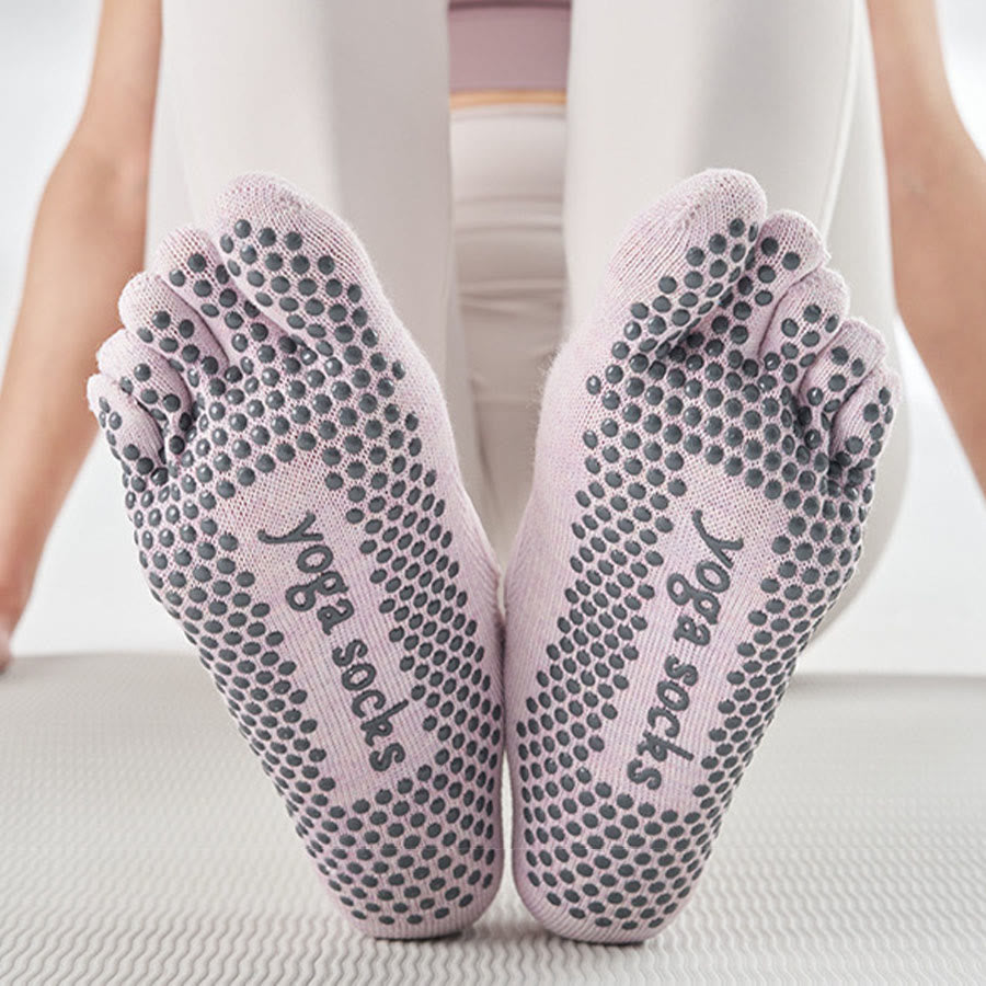 Chaussettes multisports Olivenorma à cinq orteils antidérapantes avec ouverture latérale, chaussettes de yoga pour femmes - image 3