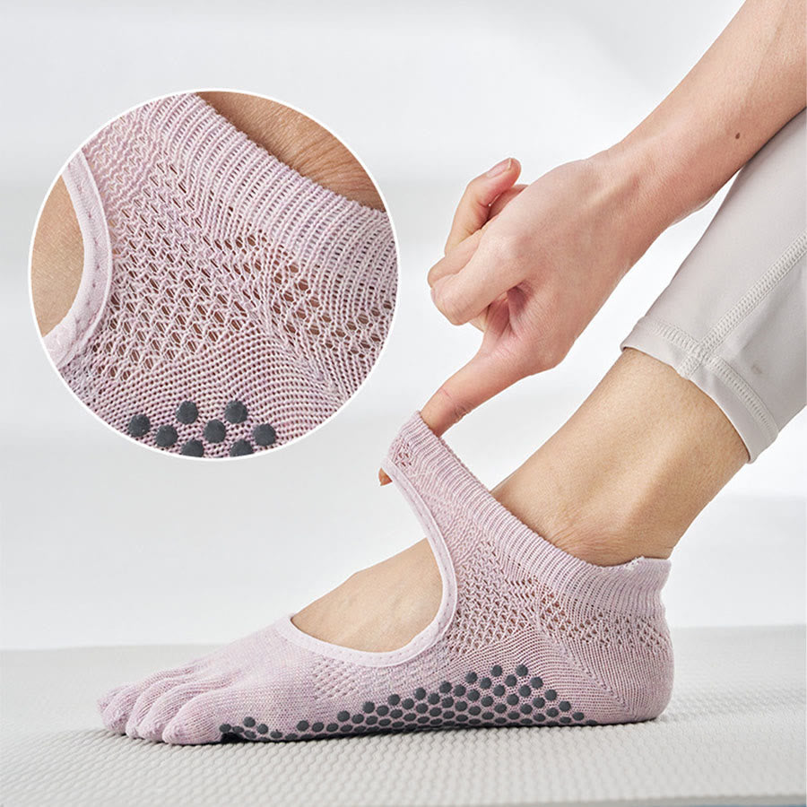 Chaussettes multisports Olivenorma à cinq orteils antidérapantes avec ouverture latérale, chaussettes de yoga pour femmes - image 9