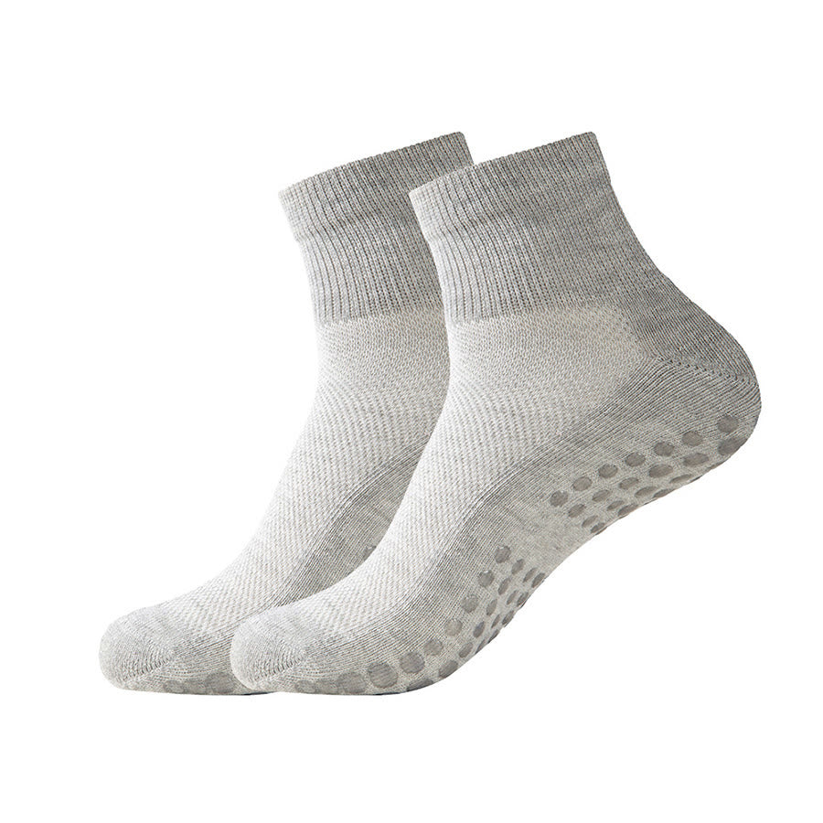 Chaussettes de yoga et de pilates Olivenorma à adhérence renforcée et antidérapantes pour femmes - Gris clair - 10 paires - image 15