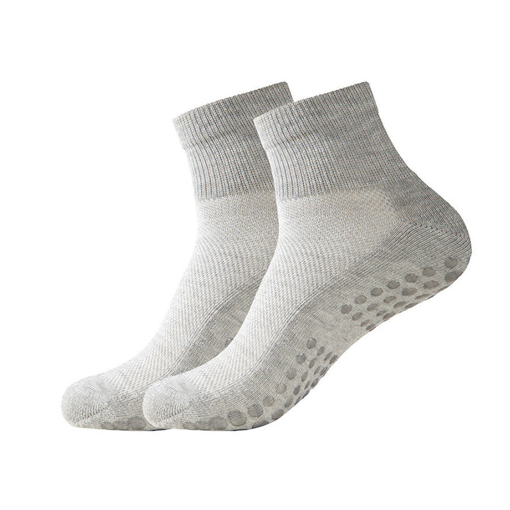 Chaussettes de yoga et de pilates Olivenorma à adhérence renforcée et antidérapantes pour femmes - Gris clair - 10 paires - image 15