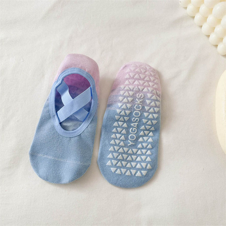 Chaussettes de yoga Olivenorma confortables, antidérapantes et style ballerine pour femmes, idéales pour le fitness en intérieur. - Bleu-violet - 10 paires - image 6