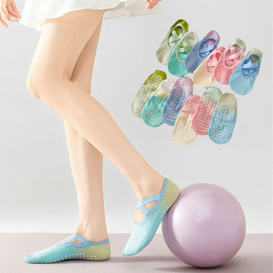 Chaussettes de yoga Olivenorma confortables, antidérapantes et style ballerine pour femmes, idéales pour le fitness en intérieur. - image 0