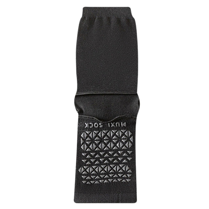 Chaussettes de yoga Olivenorma respirantes mi-mollet antidérapantes avec orteils et talon ouverts pour femmes - Noir - 10 paires - image 7