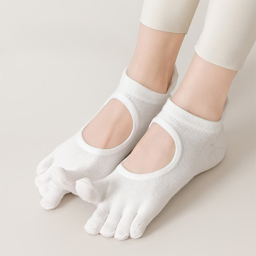 Chaussettes de yoga Olivenorma Professional antidérapantes à cinq orteils pour Pilates et corde à sauter (femme) - image 7
