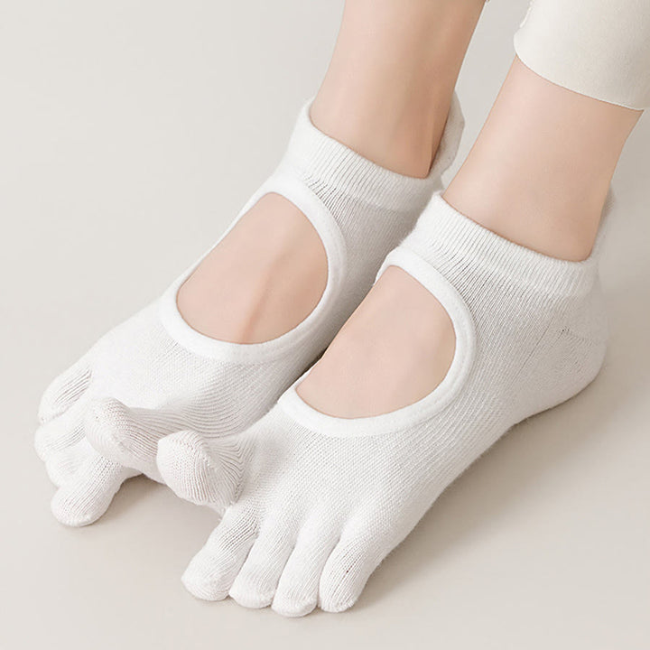 Chaussettes de yoga Olivenorma Professional antidérapantes à cinq orteils pour Pilates et corde à sauter (femme) - image 8