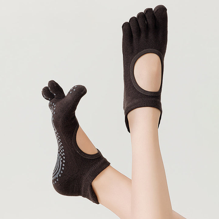 Chaussettes de yoga Olivenorma Professional antidérapantes à cinq orteils pour Pilates et corde à sauter (femme) - image 19