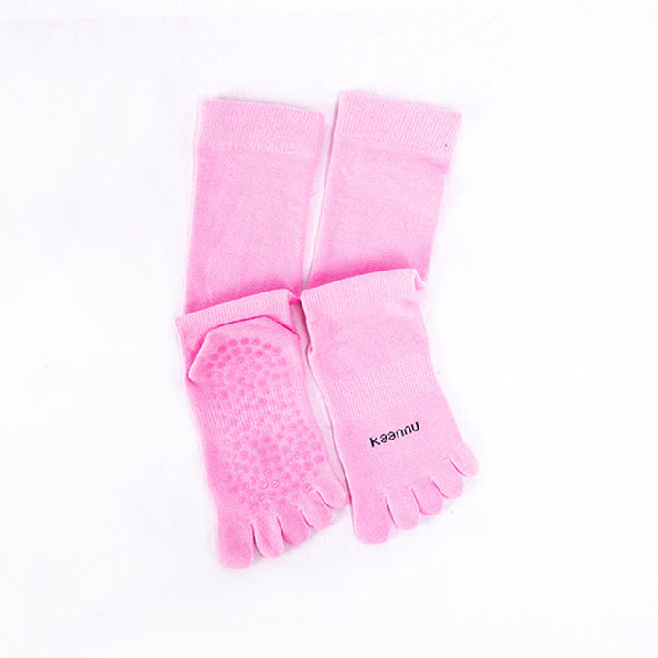Chaussettes de yoga Olivenorma montantes à cinq orteils, antidérapantes, pour plus de chaleur et de stabilité, pour femmes - Rose - 10 paires - image 10