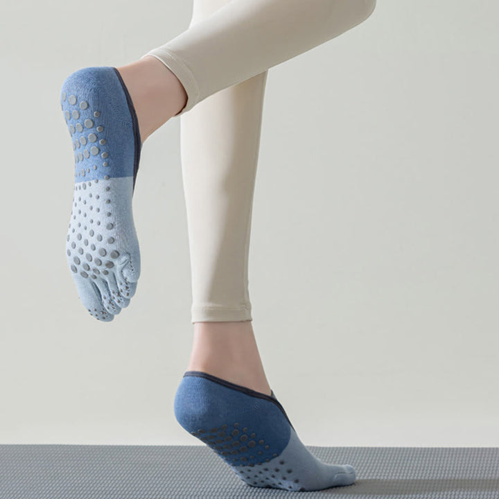 Chaussettes de yoga Olivenorma à cinq orteils, discrètes et antidérapantes, pour femme. - image 11