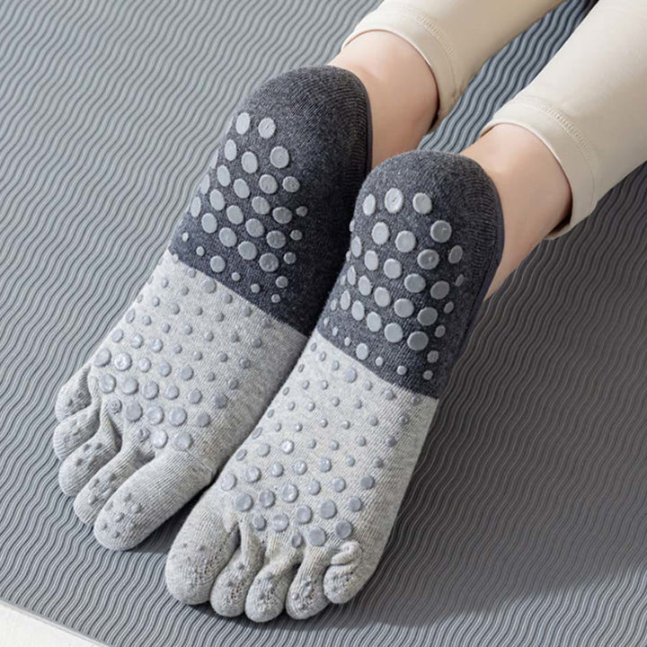 Chaussettes de yoga Olivenorma à cinq orteils, discrètes et antidérapantes, pour femme. - image 19