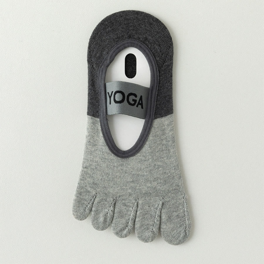 Chaussettes de yoga Olivenorma à cinq orteils, discrètes et antidérapantes, pour femme. - Gris clair - 10 paires - image 17