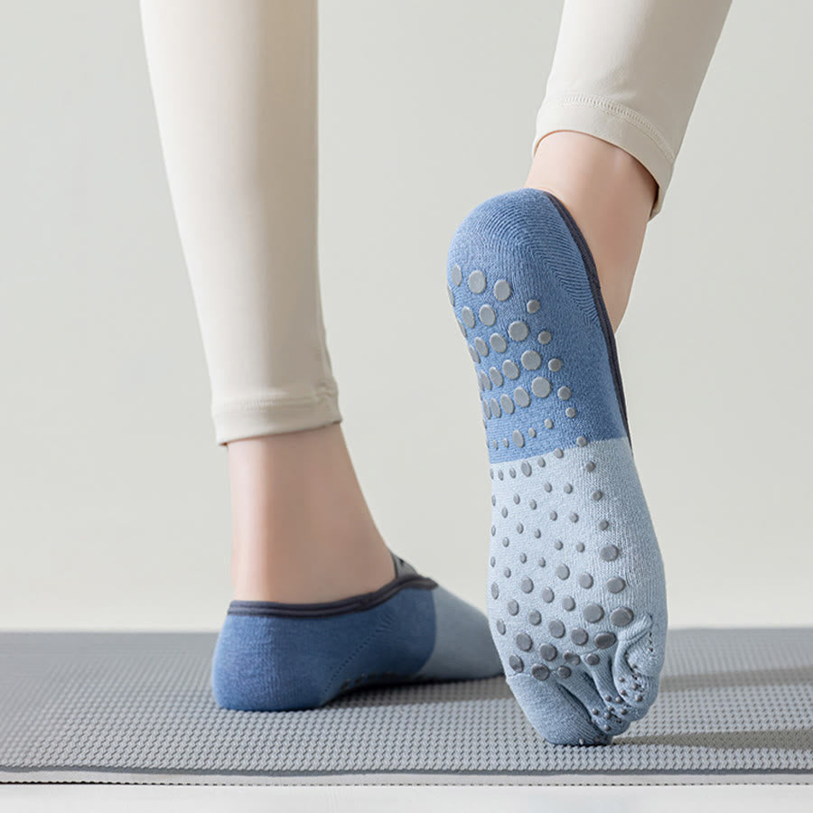 Chaussettes de yoga Olivenorma à cinq orteils, discrètes et antidérapantes, pour femme. - image 12