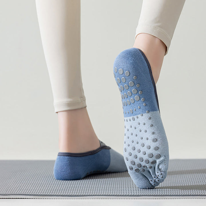 Chaussettes de yoga Olivenorma à cinq orteils, discrètes et antidérapantes, pour femme. - image 12