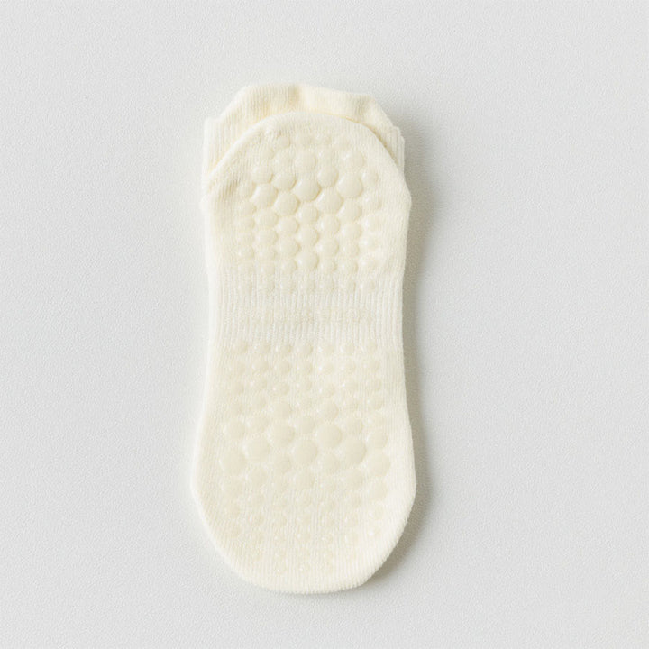 Chaussettes de yoga Olivenorma à semelle intégrale antidérapante pour femmes, idéales pour le fitness en intérieur. - Crème - 10 paires - image 24