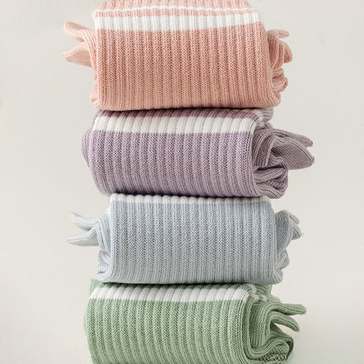 Chaussettes de yoga Olivenorma pour femmes, mi-mollet, semelle intégrale en silicone antidérapante et rembourrage en maille élastique. - image 3
