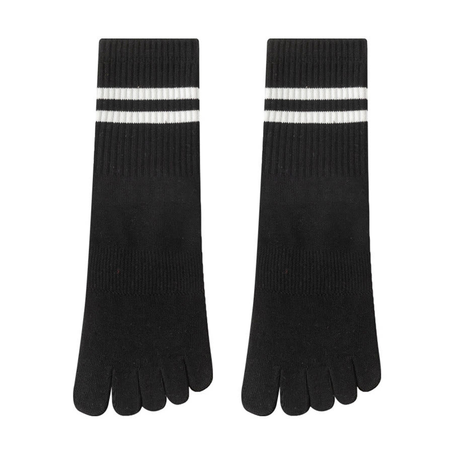 Chaussettes de yoga Olivenorma pour femmes, mi-mollet, semelle intégrale en silicone antidérapante et rembourrage en maille élastique. - Noir - 10 paires - image 24