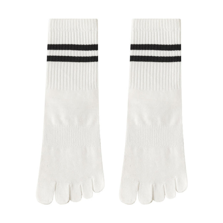 Chaussettes de yoga Olivenorma pour femmes, mi-mollet, semelle intégrale en silicone antidérapante et rembourrage en maille élastique. - Blanc - 10 paires - image 13
