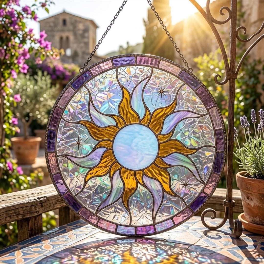 Attrape-soleil en vitrail Olivenorma Tangled Sun - 30 cm - image 0