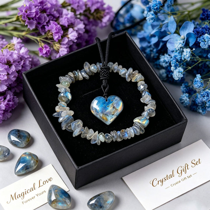 Bracelet Olivenorma avec pendentif cœur en cristal, symbole d'amour - image 2