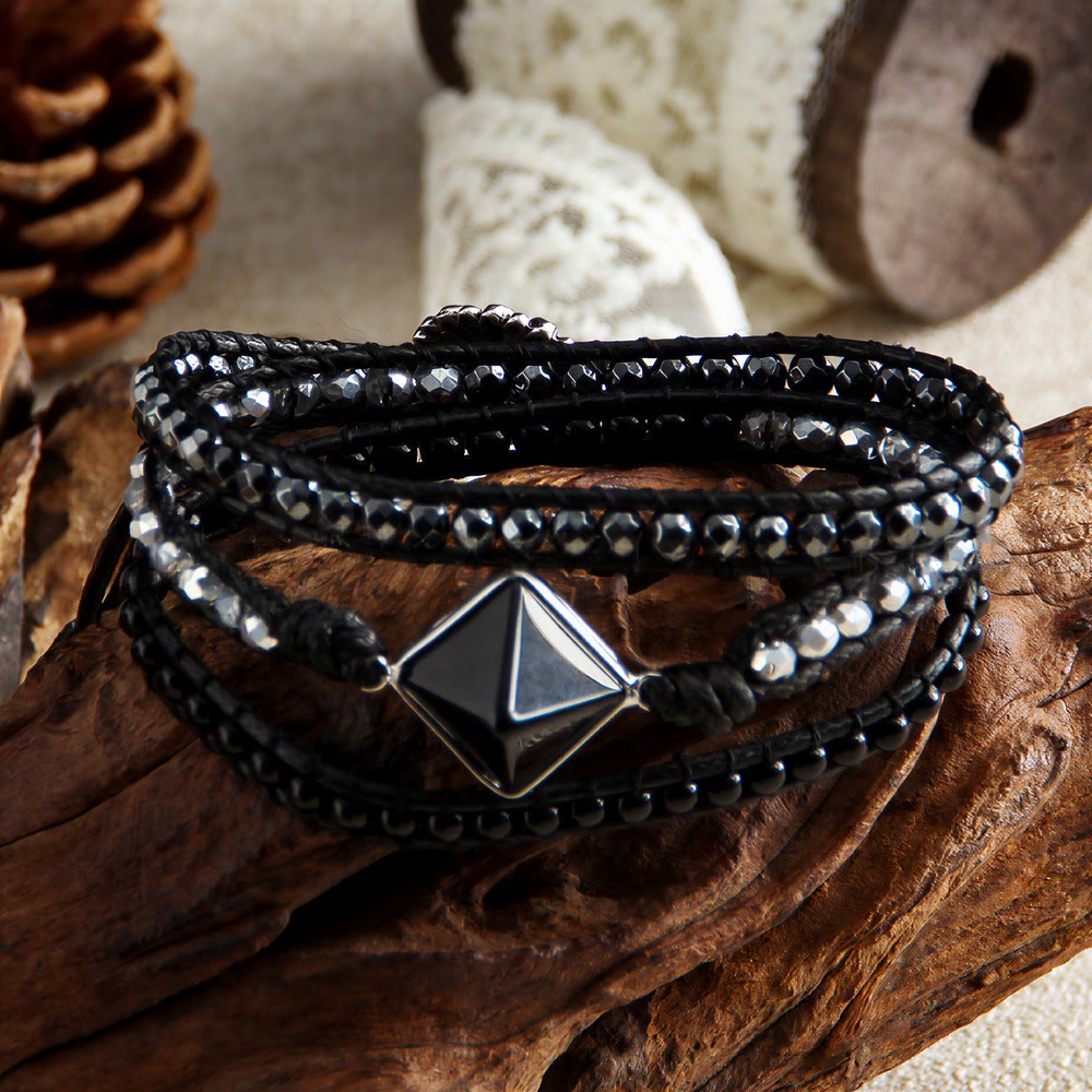 Bracelet magnétique Olivenorma en œil de tigre naturel, tissé à la main, symbole d'énergie - image 3