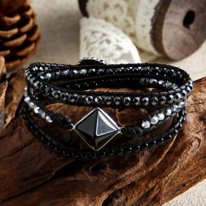 Bracelet magnétique Olivenorma en œil de tigre naturel, tissé à la main, symbole d'énergie - image 3