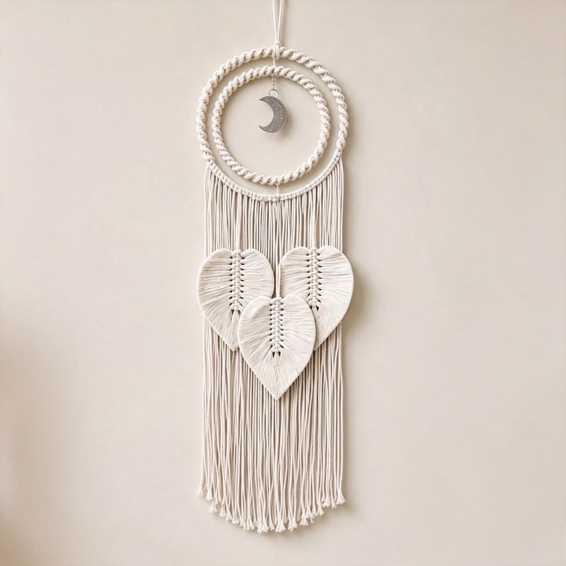 Olivenorma Cordon de coton Macramé Charme Lune Attrape-rêves Symbole de sérénité Fait main - Cordon de coton - image 0