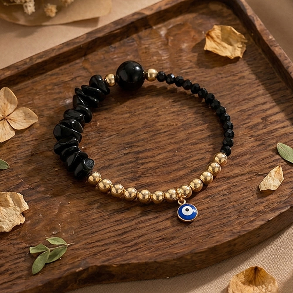 Bracelet à breloque Olivenorma en cristal avec symbole œil protecteur - image 31