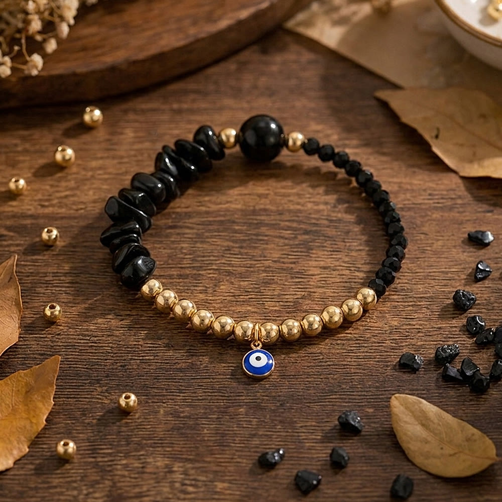 Bracelet à breloque Olivenorma en cristal avec symbole œil protecteur - image 30