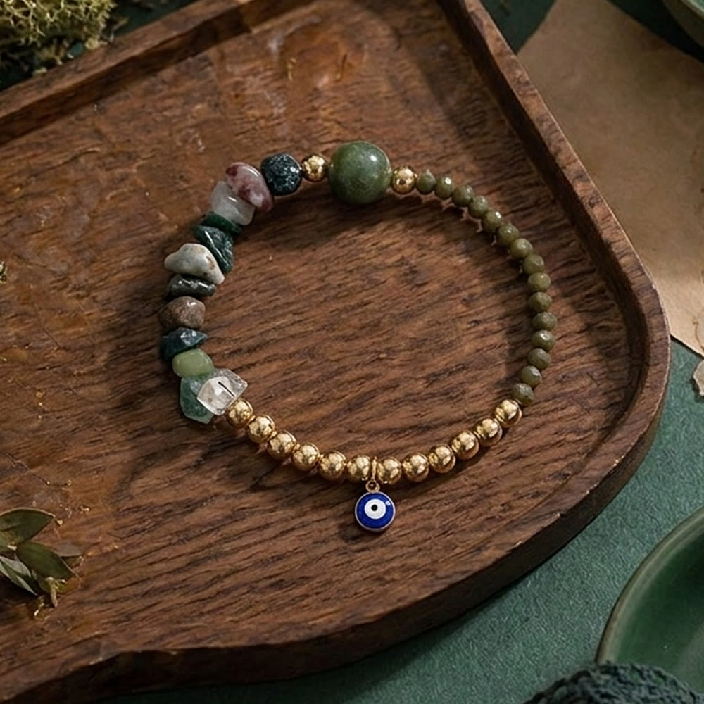 Bracelet à breloque Olivenorma en cristal avec symbole œil protecteur - image 39