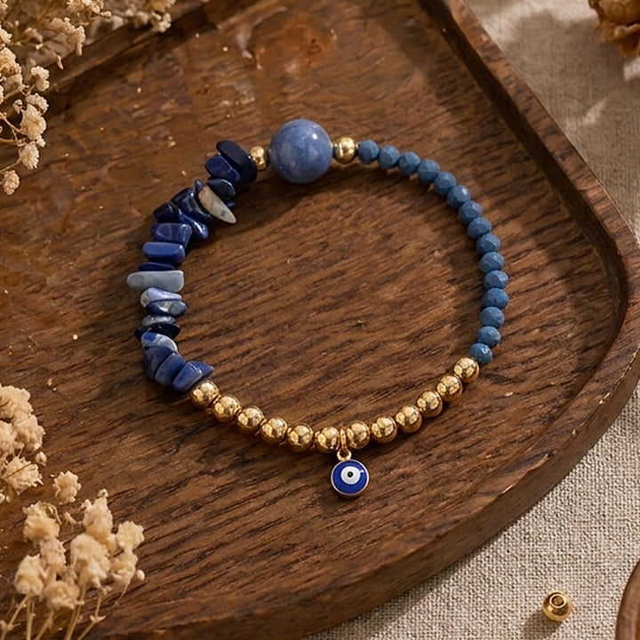 Bracelet à breloque Olivenorma en cristal avec symbole œil protecteur - image 35