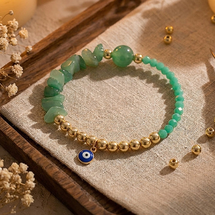 Bracelet à breloque Olivenorma en cristal avec symbole œil protecteur - image 42