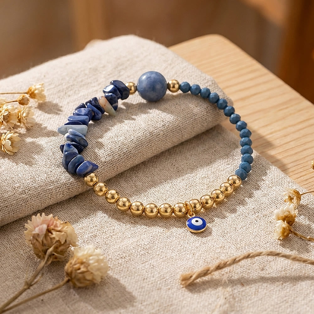 Bracelet à breloque Olivenorma en cristal avec symbole œil protecteur - image 33