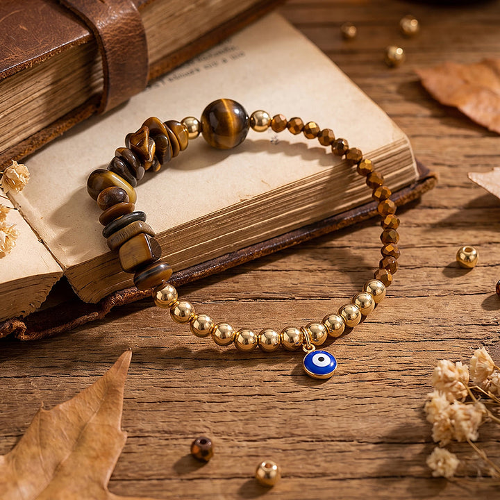 Bracelet à breloque Olivenorma en cristal avec symbole œil protecteur - image 47