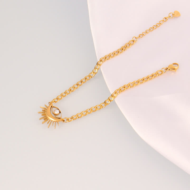 Bracelet Olivenorma en acier inoxydable avec pendentif œil protecteur et breloque œil maléfique - Œil maléfique de Sunburst - image 5