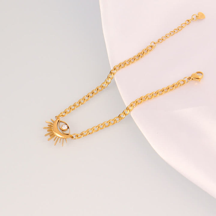 Bracelet Olivenorma en acier inoxydable avec pendentif œil protecteur et breloque œil maléfique - Œil maléfique de Sunburst - image 5