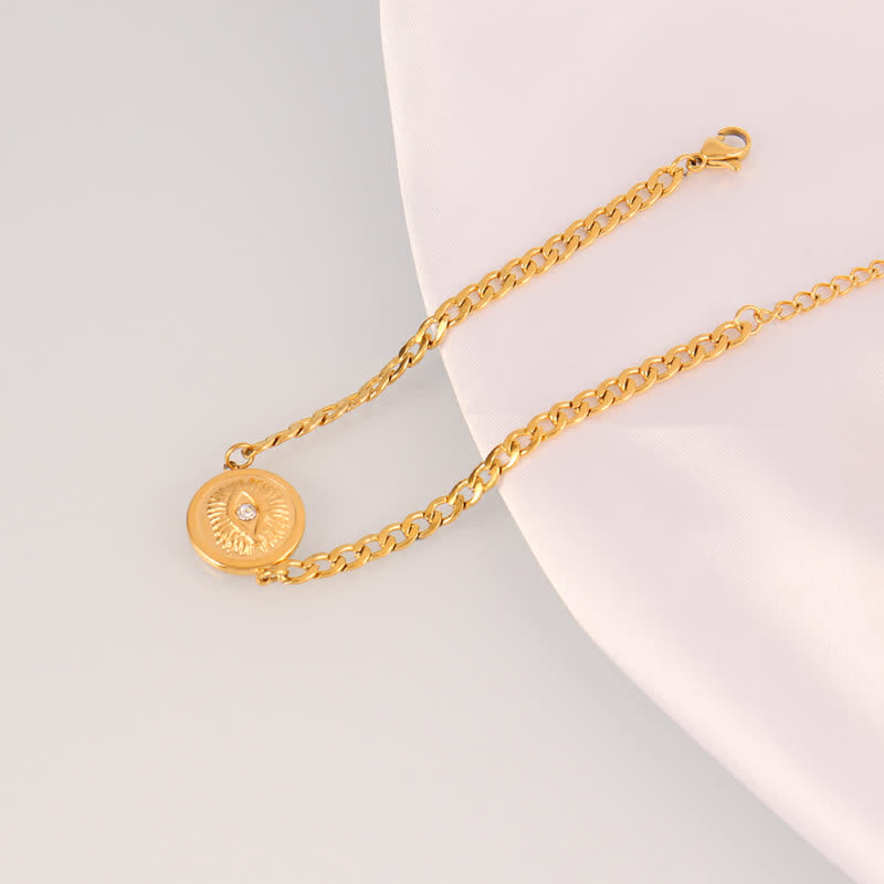 Bracelet Olivenorma en acier inoxydable avec pendentif œil protecteur et breloque œil maléfique - Médaillon à œil rond - image 17