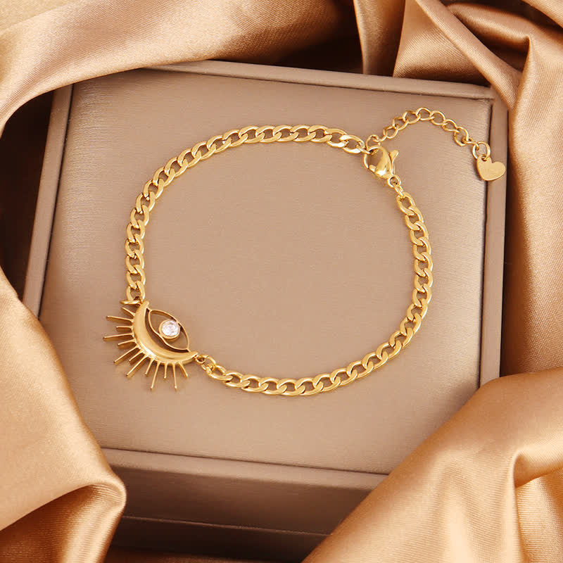 Bracelet Olivenorma en acier inoxydable avec pendentif œil protecteur et breloque œil maléfique - image 6