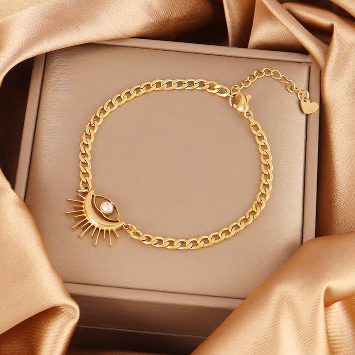 Bracelet Olivenorma en acier inoxydable avec pendentif œil protecteur et breloque œil maléfique - image 6