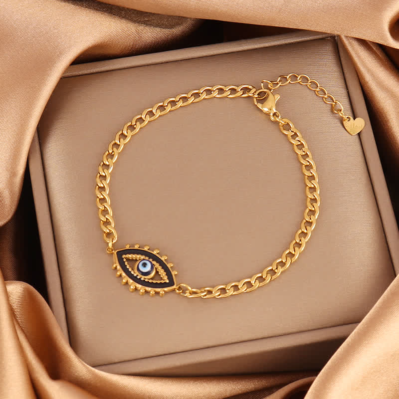 Bracelet Olivenorma en acier inoxydable avec pendentif œil protecteur et breloque œil maléfique - image 4
