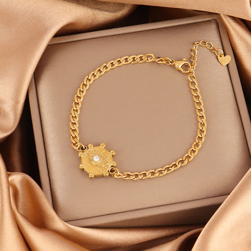 Bracelet Olivenorma en acier inoxydable avec pendentif œil protecteur et breloque œil maléfique - image 8