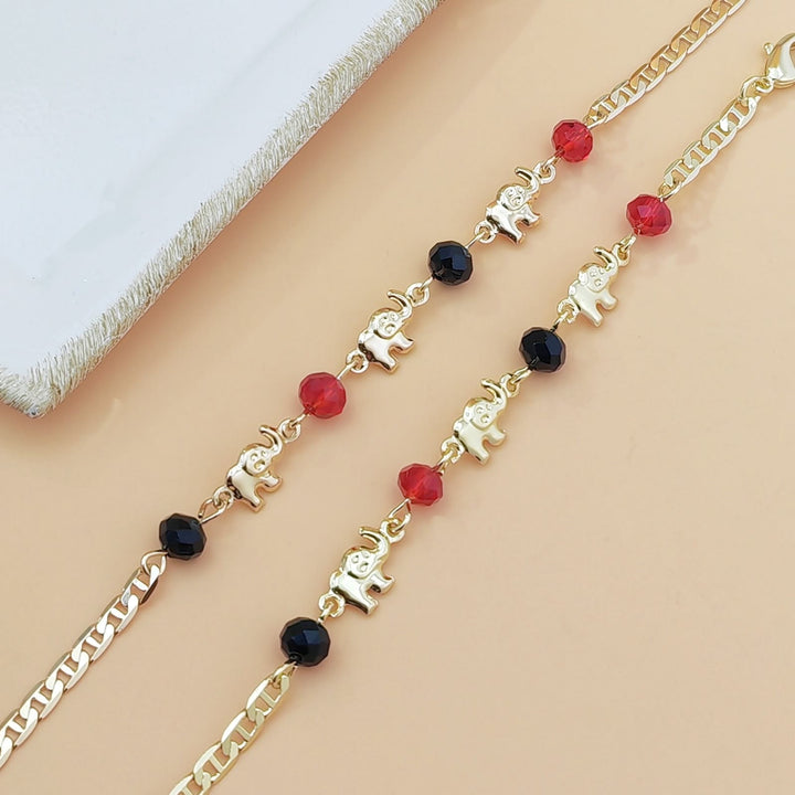Bracelet Olivenorma en cuivre avec pendentif multi-éléphants et symbole de bénédiction - image 7