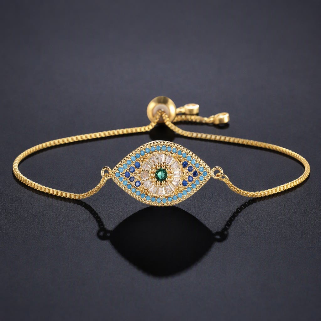 Bracelet Olivenorma en cuivre incrusté d'un œil protecteur - P - image 16