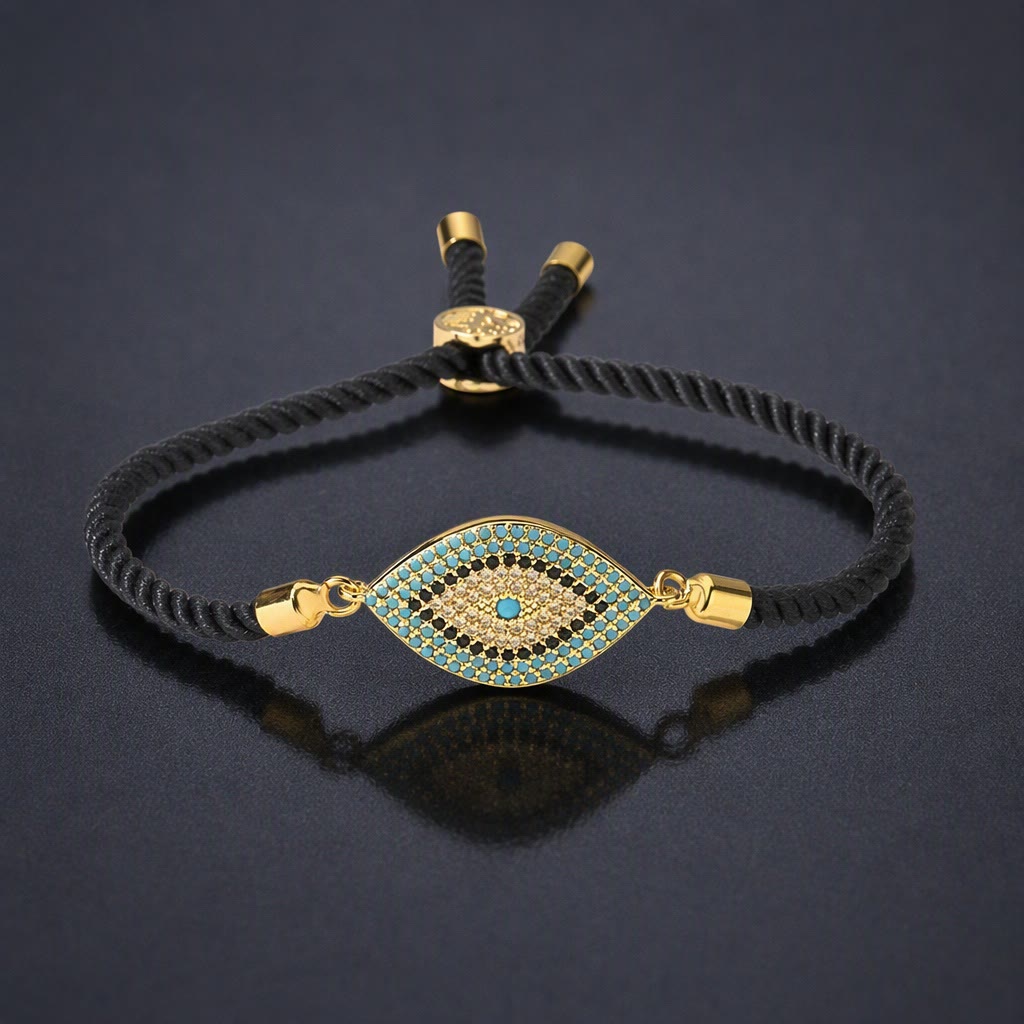 Bracelet Olivenorma en cuivre incrusté d'un œil protecteur - L - image 12