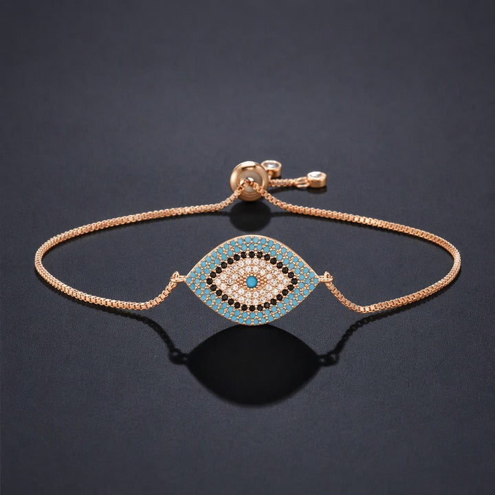 Bracelet Olivenorma en cuivre incrusté d'un œil protecteur - D - image 4
