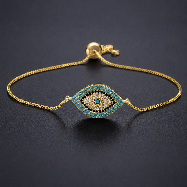 Bracelet Olivenorma en cuivre incrusté d'un œil protecteur - C - image 3