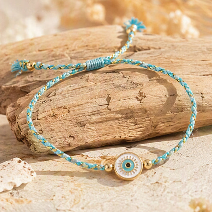 Bracelet porte-bonheur Olivenorma en fil de coton tressé avec breloque œil protecteur et porte-bonheur - image 13