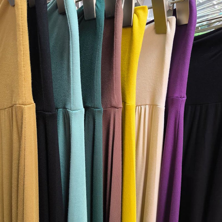 Pantalon de yoga court taille haute Olivenorma, couleur unie et extensible, idéal pour le sport et la détente. Coupe évasée. - image 16