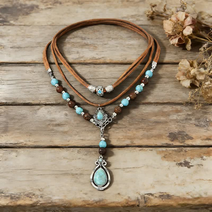 Collier Olivenorma Turquoise à plusieurs rangs : un symbole de protection spirituelle - image 10