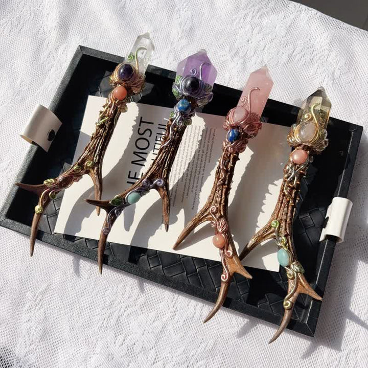 Baguette de cristal Olivenorma Multi Crystal Craft Design, symbole de protection - image 2