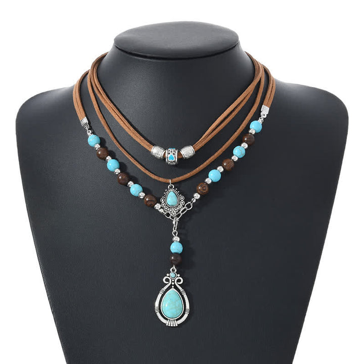 Collier Olivenorma Turquoise à plusieurs rangs : un symbole de protection spirituelle - image 11