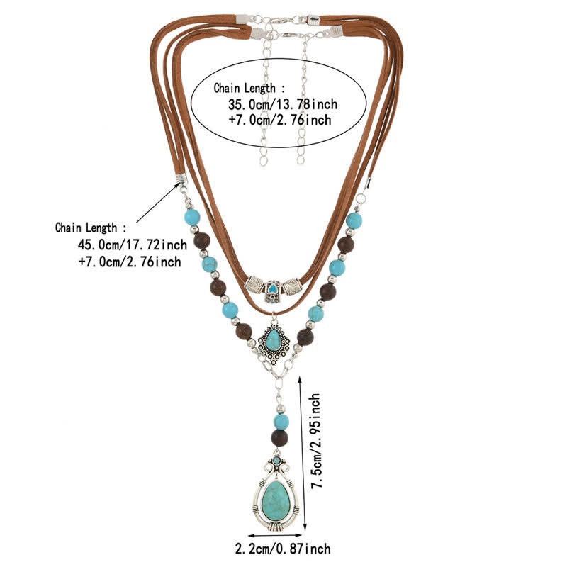 Collier Olivenorma Turquoise à plusieurs rangs : un symbole de protection spirituelle - image 13